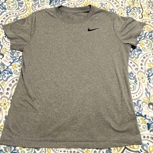 Gray Nike dri-fit tee